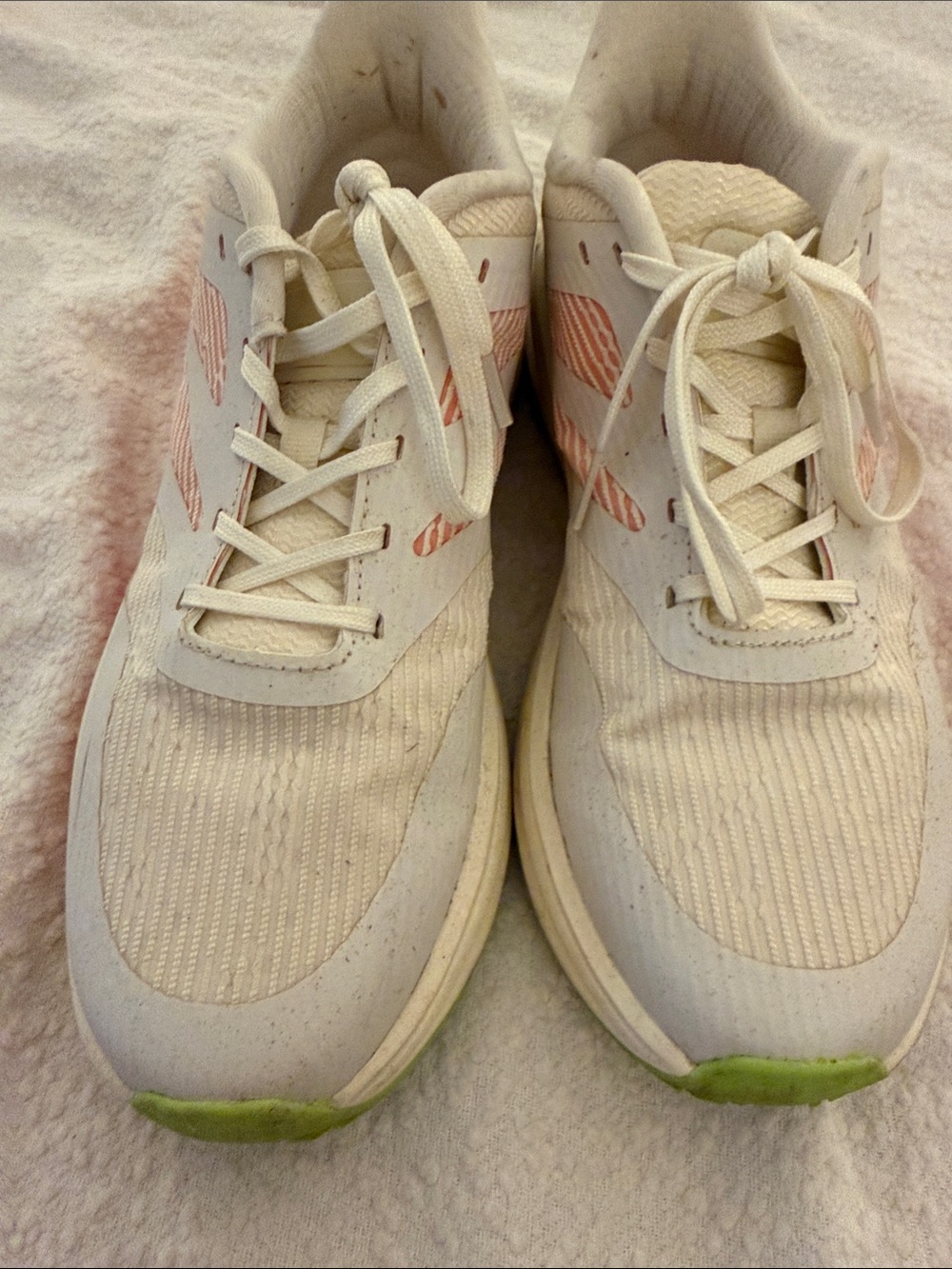 Avia White Athletic Sneakers with Pink Accents